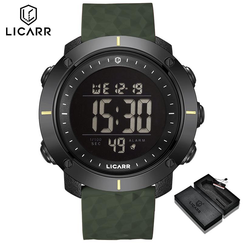 LICARR Brand Original Men's Watch Fashion light Sports Calendar Waterproof 9520