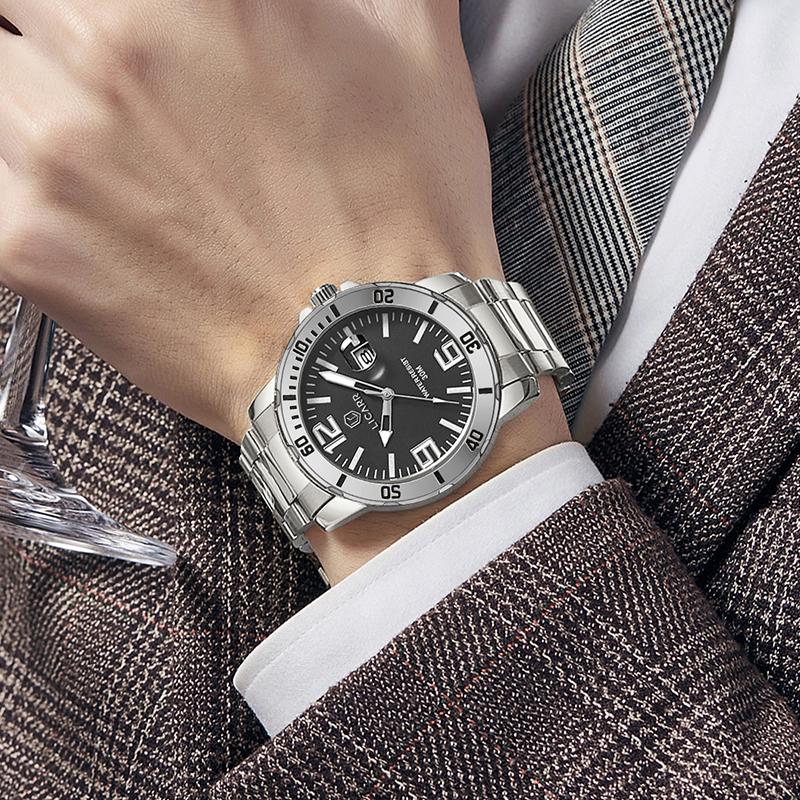 LICARR Original Brand Men Watch Waterproof Date