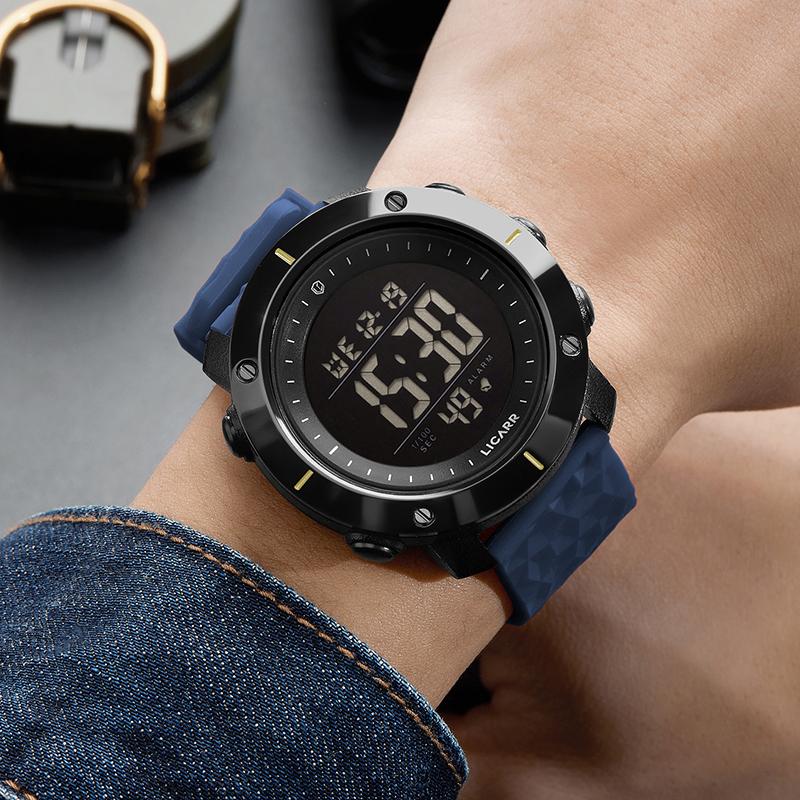 LICARR Brand Original Men's Watch Fashion light Sports Calendar Waterproof 9520