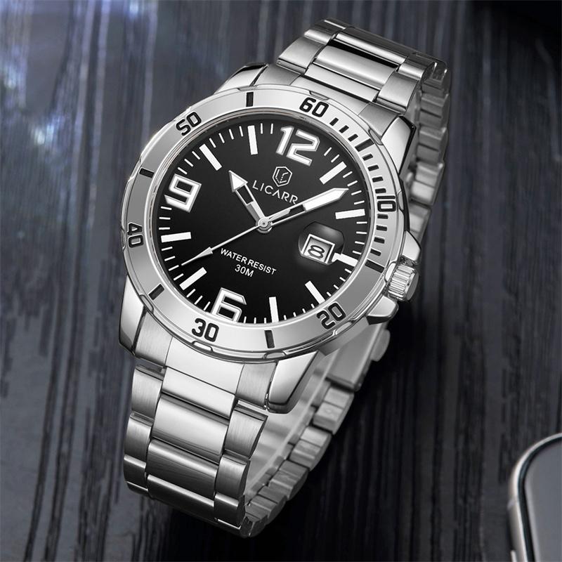 LICARR Original Brand Men Watch Waterproof Date
