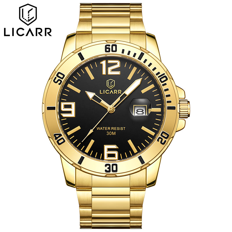 LICARR Original Brand Men Watch Waterproof Date